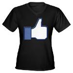 I Like This Women's V-Neck Dark T-Shirt