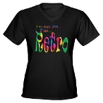 I'm Not Old, I'm Retro Women's V-Neck Dark T-Shirt