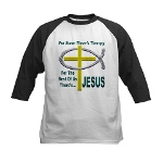 Jesus Therapy Kids Baseball Jersey