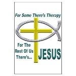 Jesus Therapy Large Poster