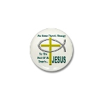 Jesus Therapy Mini Button