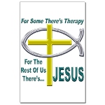 Jesus Therapy Mini Poster Print