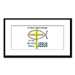 Jesus Therapy Small Framed Print