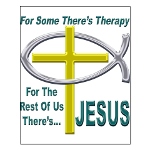 Jesus Therapy Small Poster