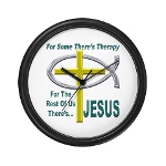 Jesus Therapy Wall Clock