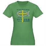 Jesus Therapy Women's Fitted T-Shirt (dark)