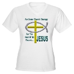 Jesus Therapy Women's V-Neck T-Shirt