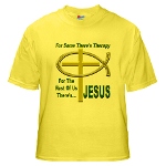 Jesus Therapy Yellow T-Shirt