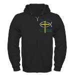 Jesus Therapy Zip Hoodie (dark)