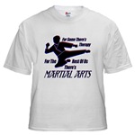 Martial Arts Therapy White T-Shirt   