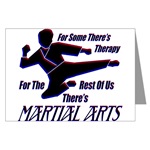 Martial Arts Therapy Greeting Cards (Package of 6)