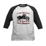 Motorcycle Therapy Kids Baseball Jersey