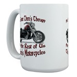 Motorcycle Therapy Large Mug