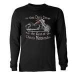 Motorcycle Therapy Long Sleeve Dark T-Shirt