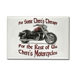 Motorcycle Therapy Rectangle Magnet