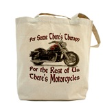 Motorcycle Therapy Tote Bag