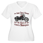 Motorcycle Therapy Women's Plus Size V-Neck T-Shir