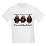 No Evil, No Fun Kids Light T-Shirt