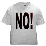 No, Nein, Non, Nyet, Nope Ash Grey T-Shirt