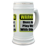 Does not play well with others Beer Stein