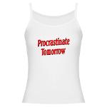 Procrastinate Tomorrow Jr. Spaghetti Tank