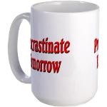 Procrastinate Tomorrow Large Mug