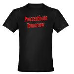 Procrastinate Tomorrow Men's Fitted T-Shirt (dark)
