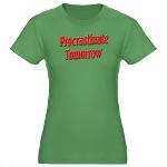 Procrastinate Tomorrow Women's Fitted T-Shirt (dar