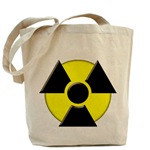 3D Radioactive Symbol Tote Bag