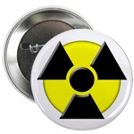 3D Radioactive Symbol Button