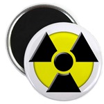 3D Radioactive Symbol Magnet