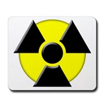 3D Radioactive Symbol Mousepad 