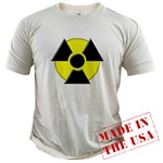 3D Radioactive Symbol Organic Cotton Tee