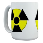Large 3D Radioactive Symbol Coffee Mug 