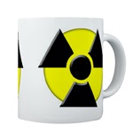 3D Radioactive Symbol Coffee Cup      