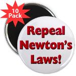 Repeal Newton's Laws 2.25&amp;quot; Magnet (10 pack)