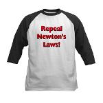 Repeal Newton's Laws Kids Baseball Jersey
