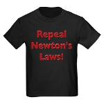 Repeal Newton's Laws Kids Dark T-Shirt