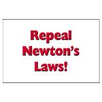 Repeal Newton's Laws Large Poster