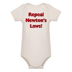 Repeal Newton's Laws Organic Baby Bodysuit