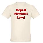 Repeal Newton's Laws Organic Men's Fitted T-Shirt