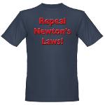 Repeal Newton's Laws Organic Men's T-Shirt (dark)