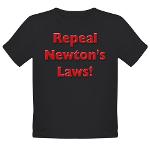 Repeal Newton's Laws Organic Toddler T-Shirt (dark