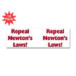 Repeal Newton's Laws Sticker (Bumper 10 pk)