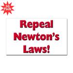 Repeal Newton's Laws Sticker (Rectangle 50 pk)