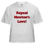 Repeal Newton's Laws White T-Shirt
