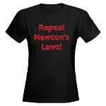 Repeal Newton's Laws Women's Dark T-Shirt