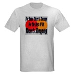 Shopping Therapy Ash Grey T-Shirt