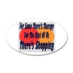 Shopping Therapy Oval Sticker