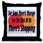 Shopping Therapy Throw Pillow